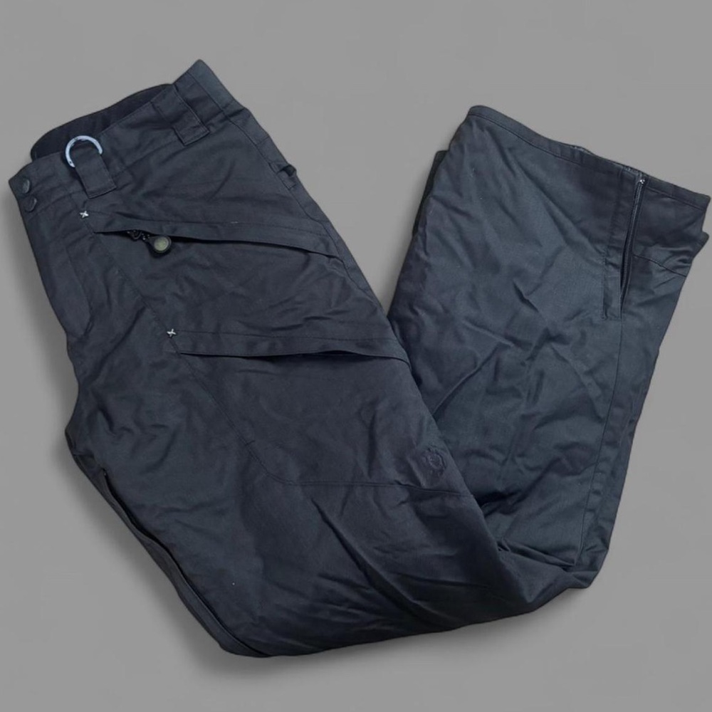 Black Insulated Snow Pants